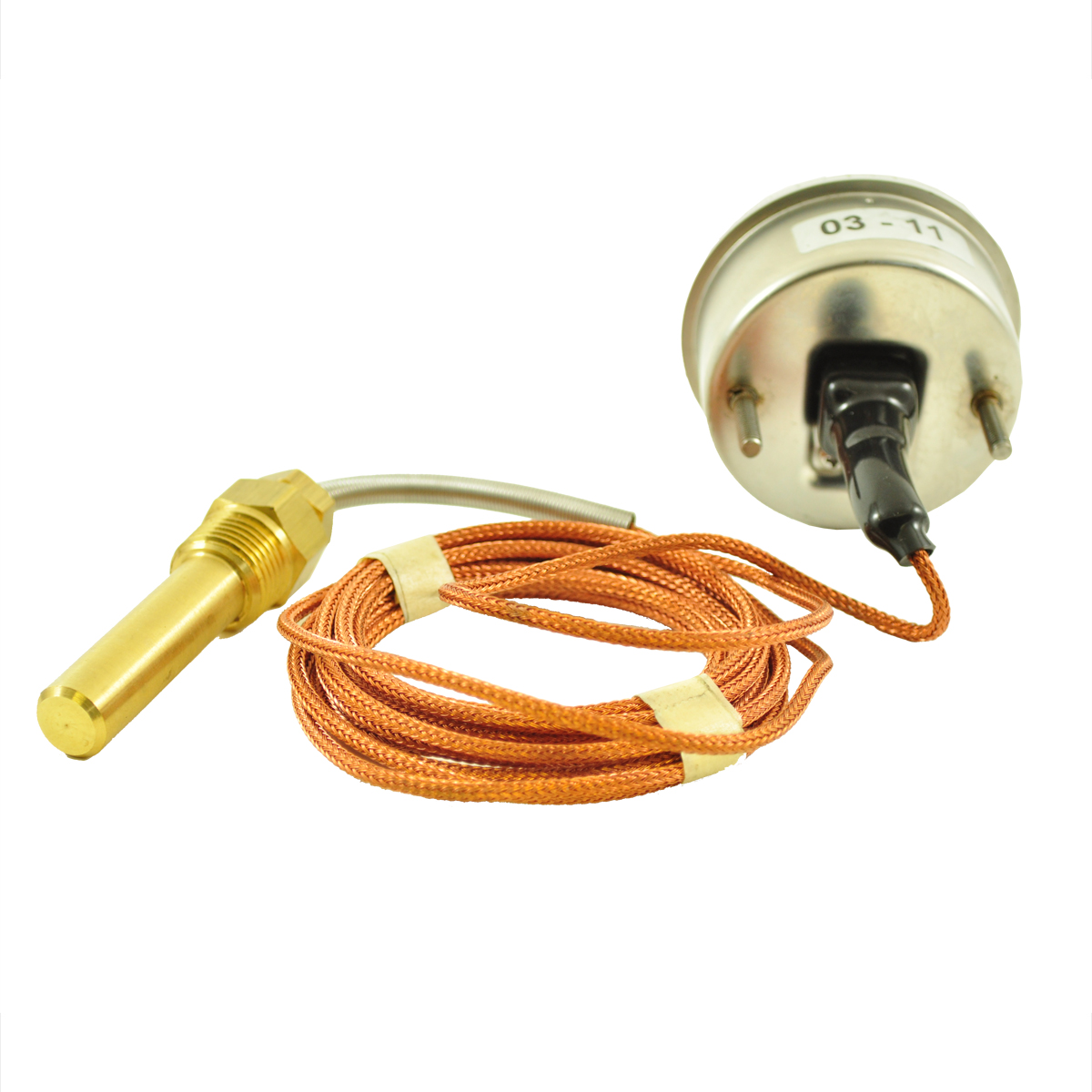 Temperature Gauge, Panel Mount, 20 to 180 F